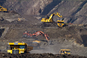 Mining site excavators