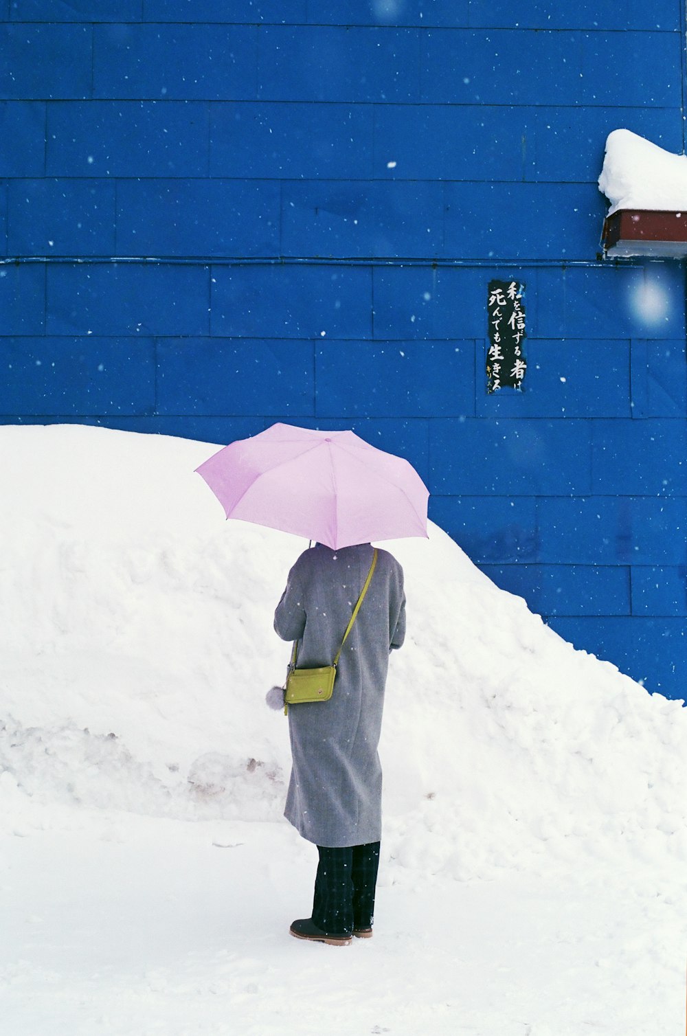 person holding white umbrella