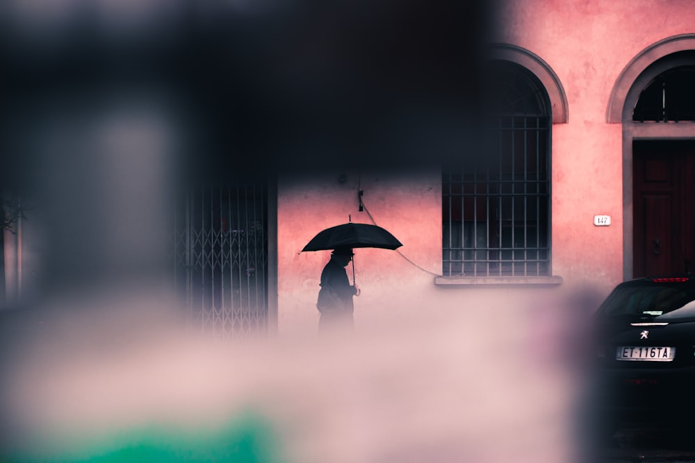 person holding umbrella