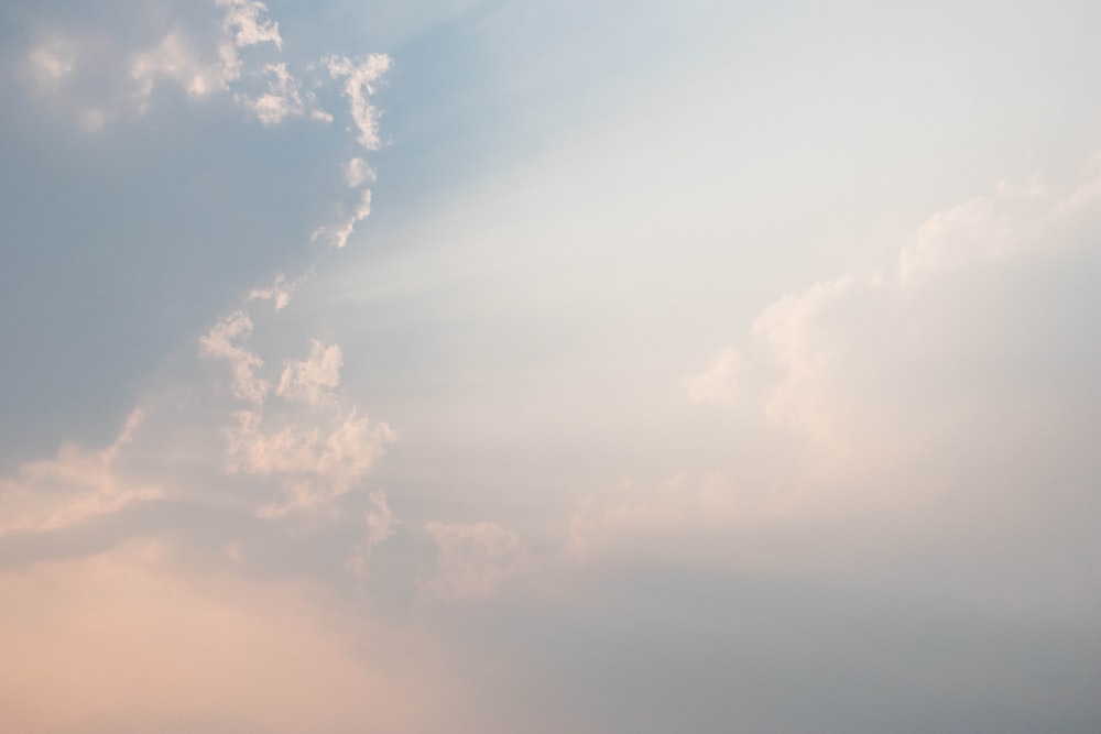 white cloudy sky at daytime