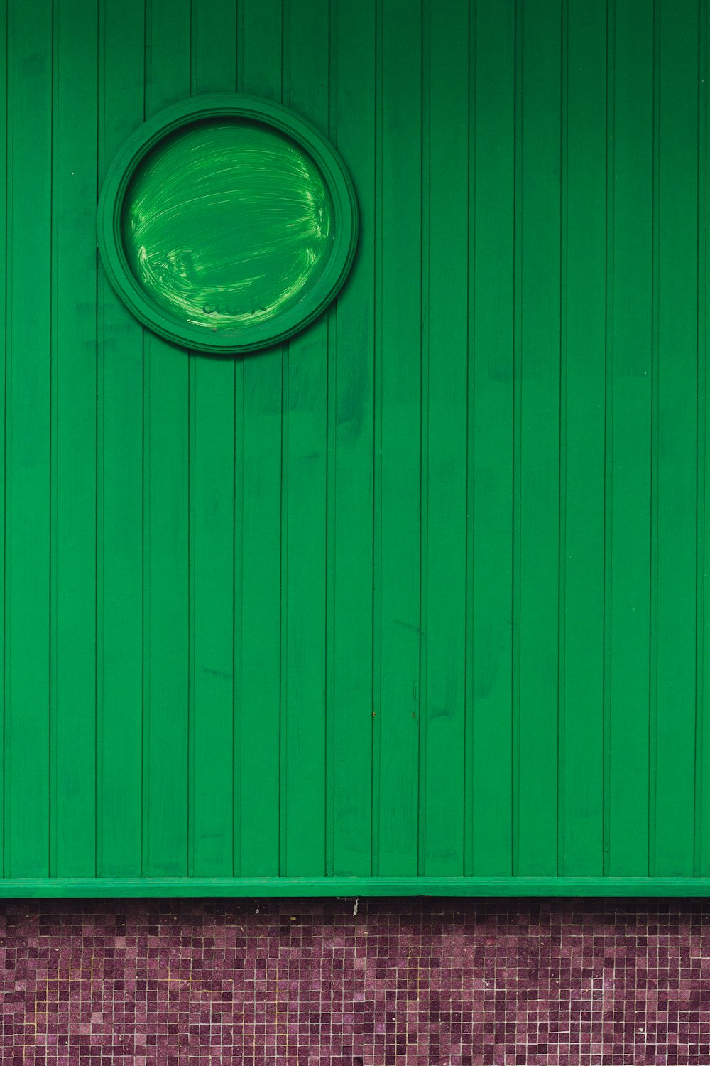 green wooden board