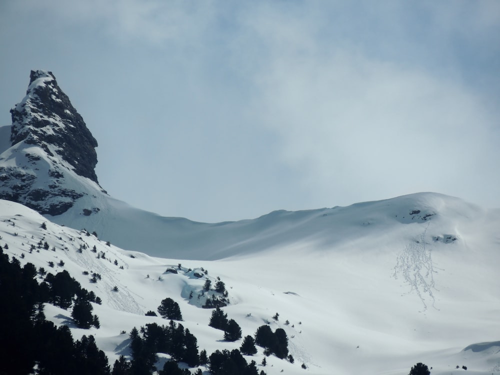 snow covered mountain