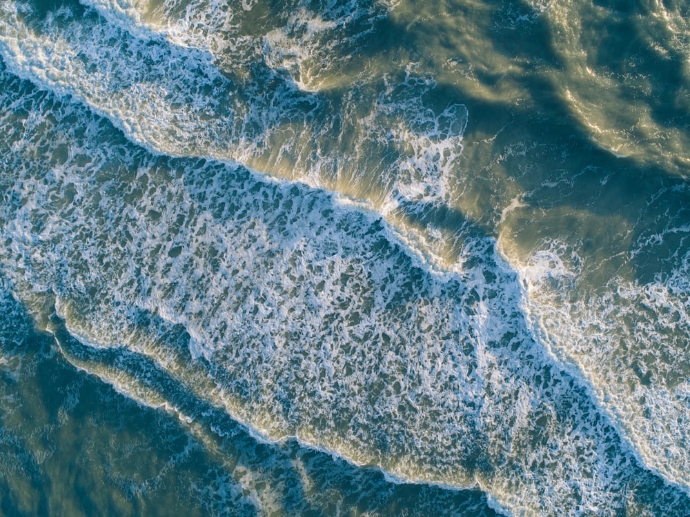 Fotografía aérea del agua