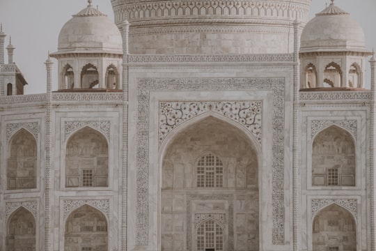 white concrete dome building in Taj Mahal India