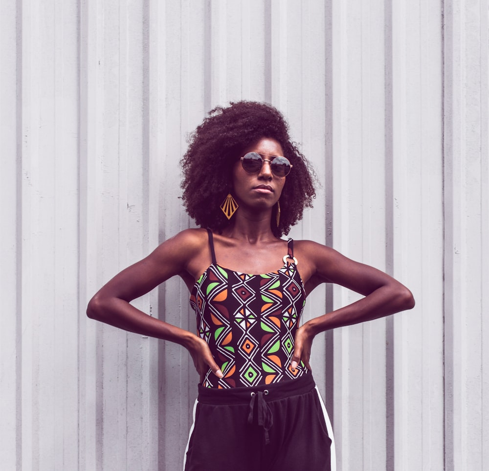 woman standing with hands on her waist