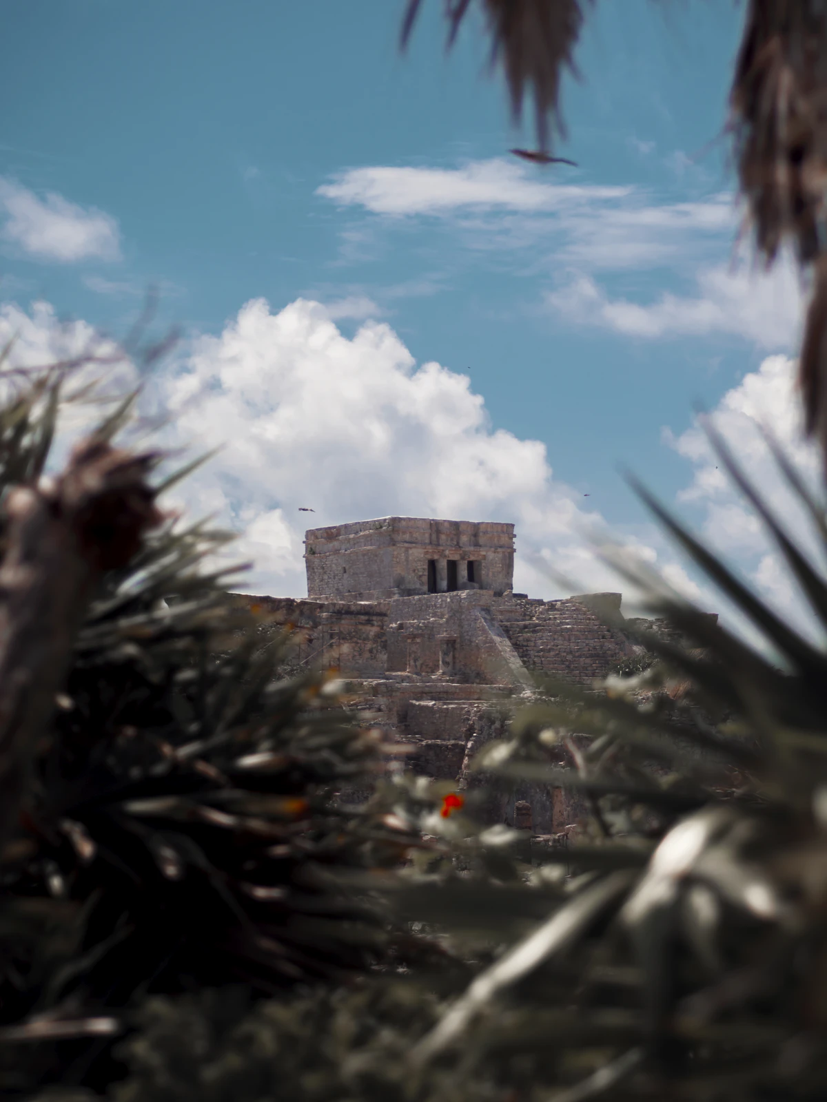 Ruinas mayas de Tulum frente al mar Caribe México