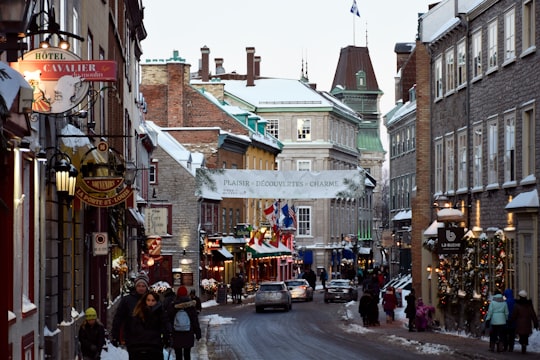 architectural photography of buildings in Old Quebec Canada