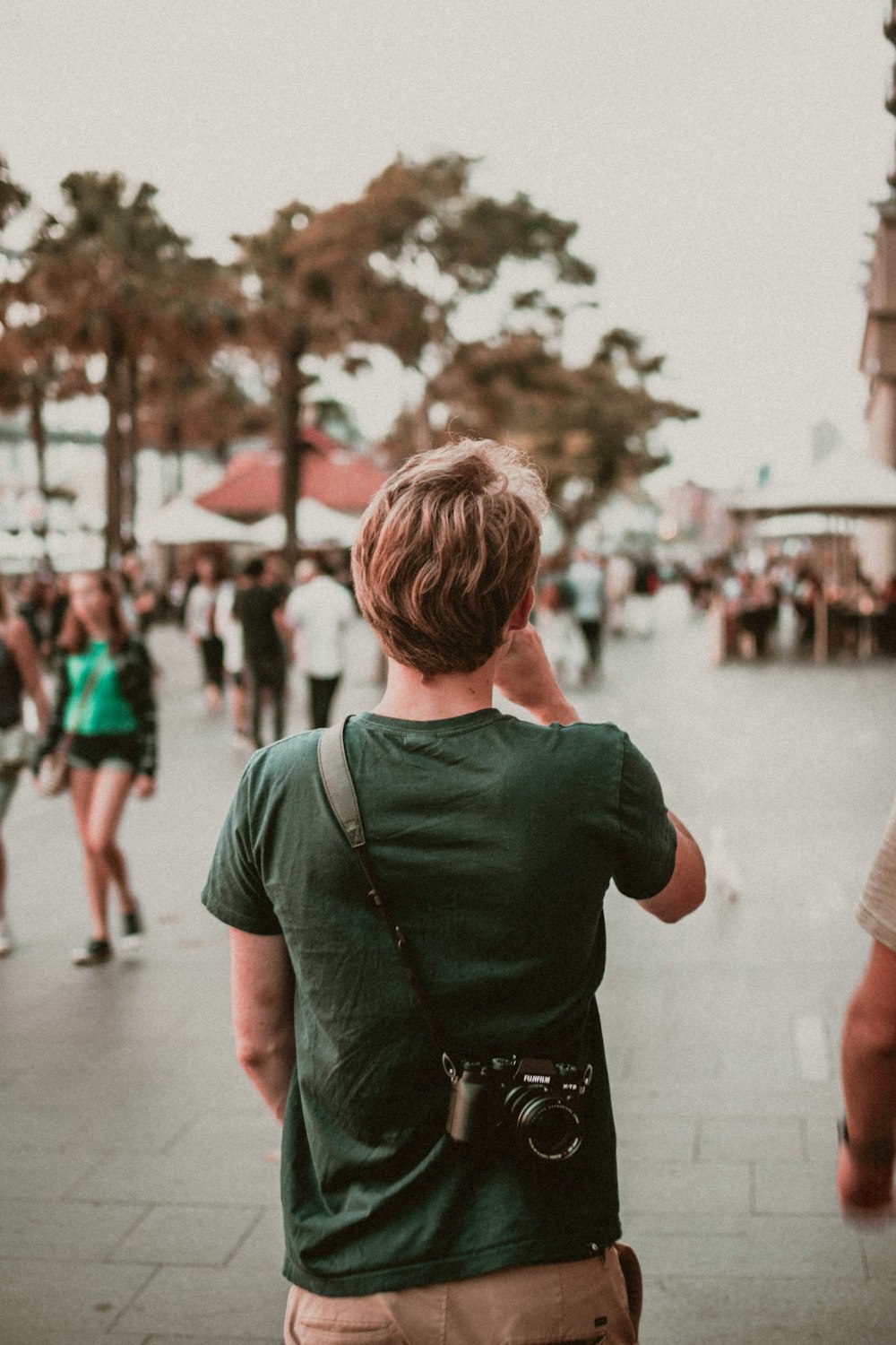 photography of walking people