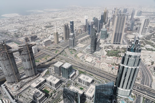 aerial view photography of high rise buildings at daytime in Burj Park United Arab Emirates