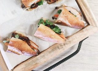 tray of stuffed bread