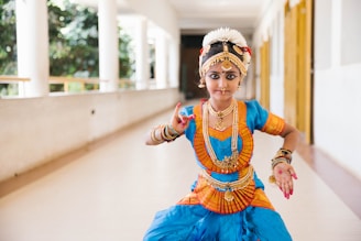 dancing woman on hallway at daytime