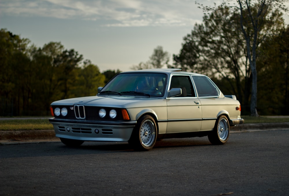 grey BMW coupe