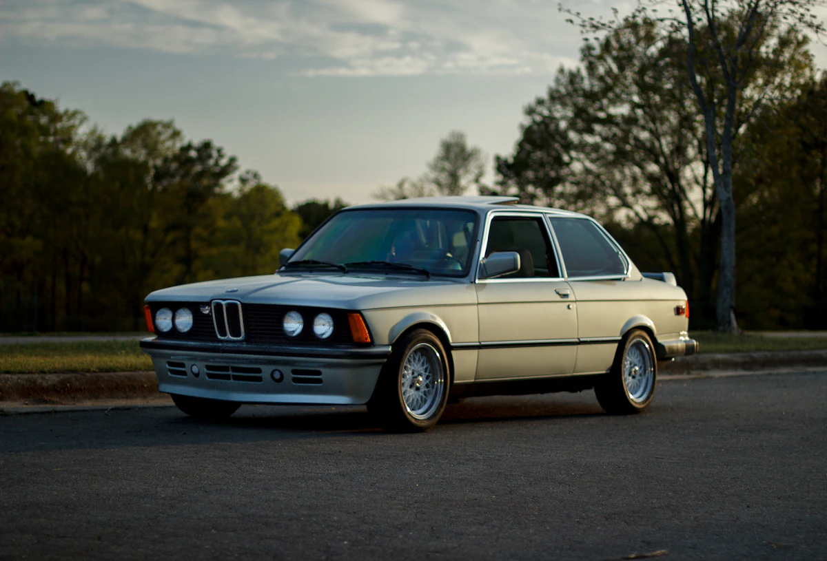 Grey BMW coupe