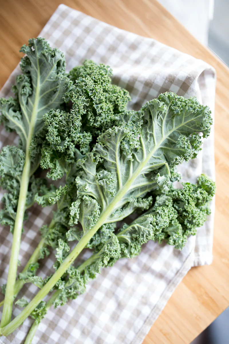 Kale seeds — Nutrient-dense leafy green.