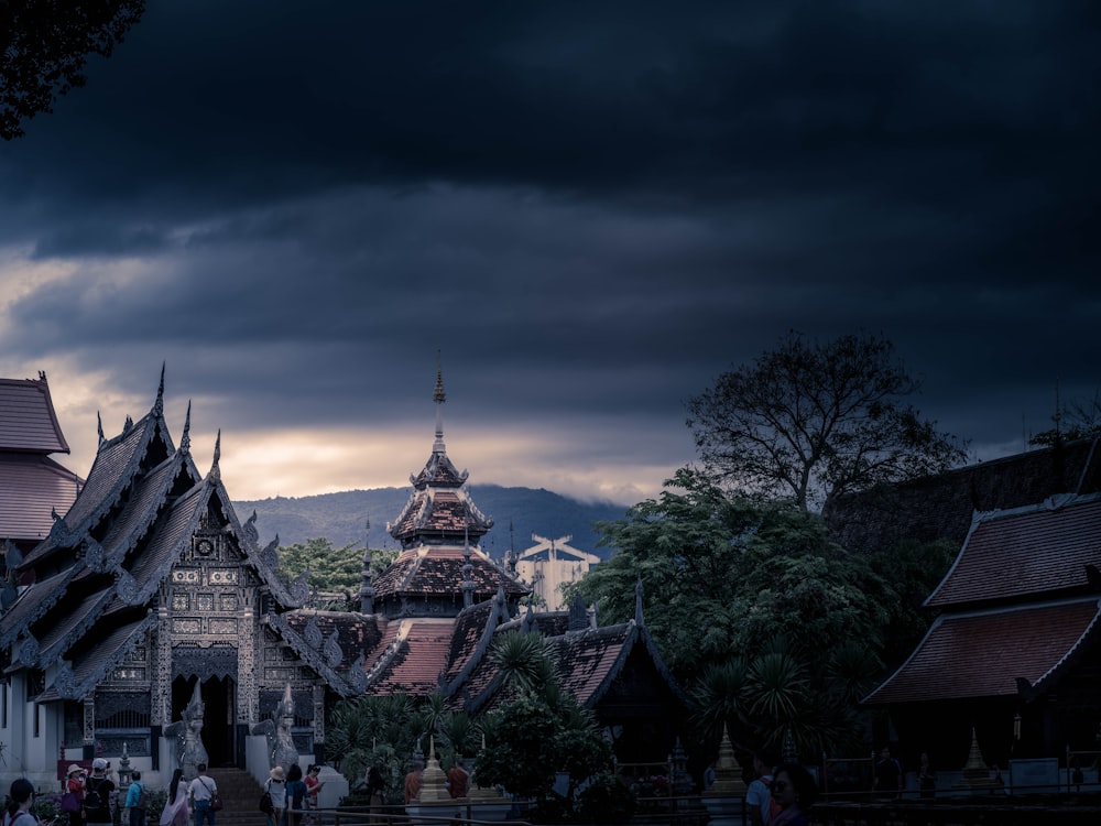 brown and black Asian temple