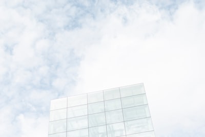 photo of clear building geometric google meet background