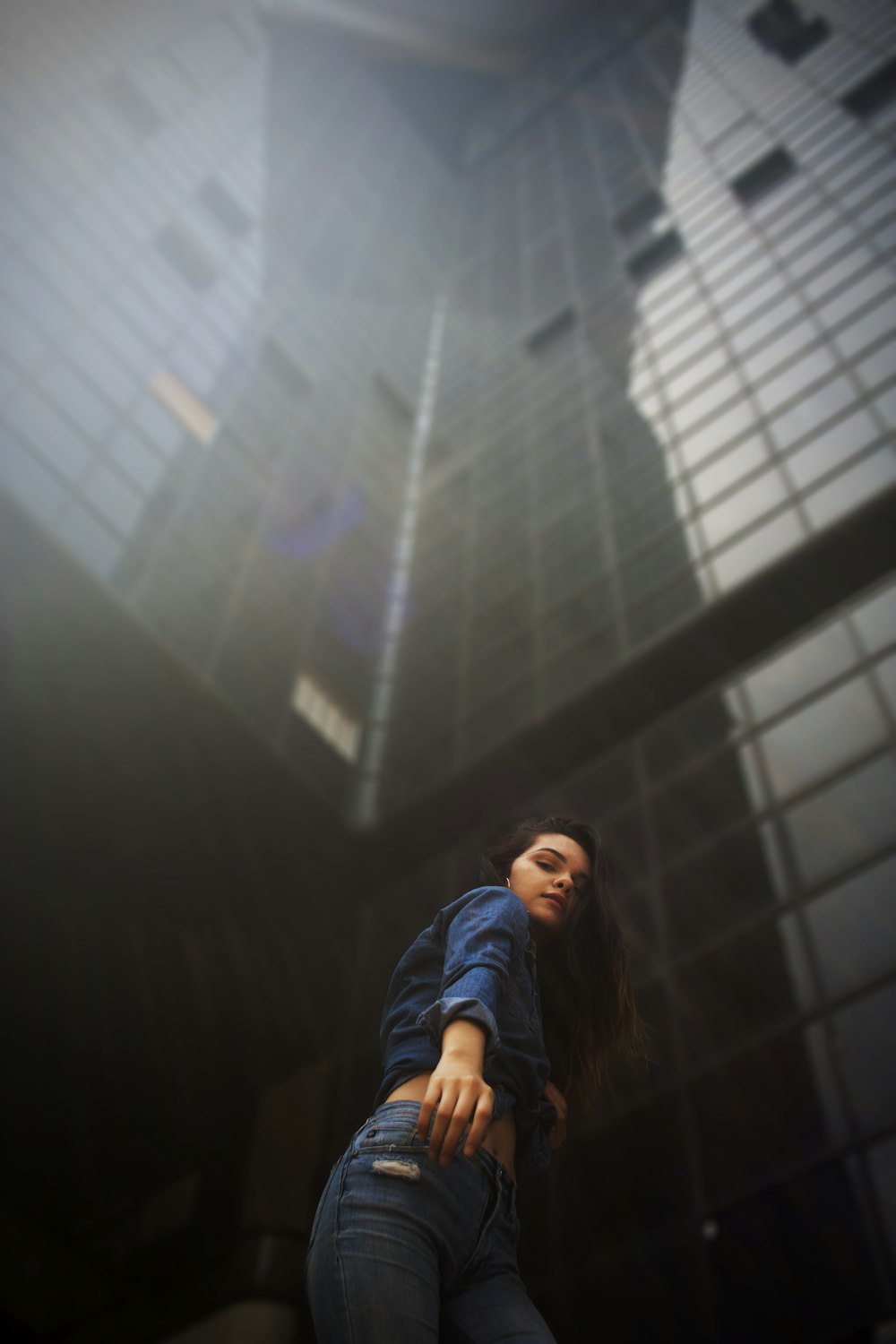 woman standing inside building