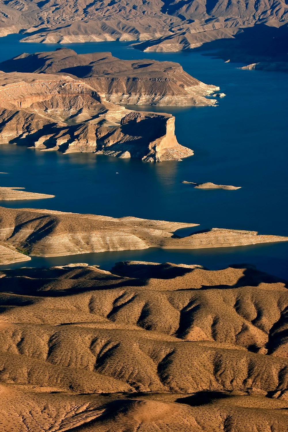 aerial photography of island