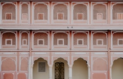 pink painted temple