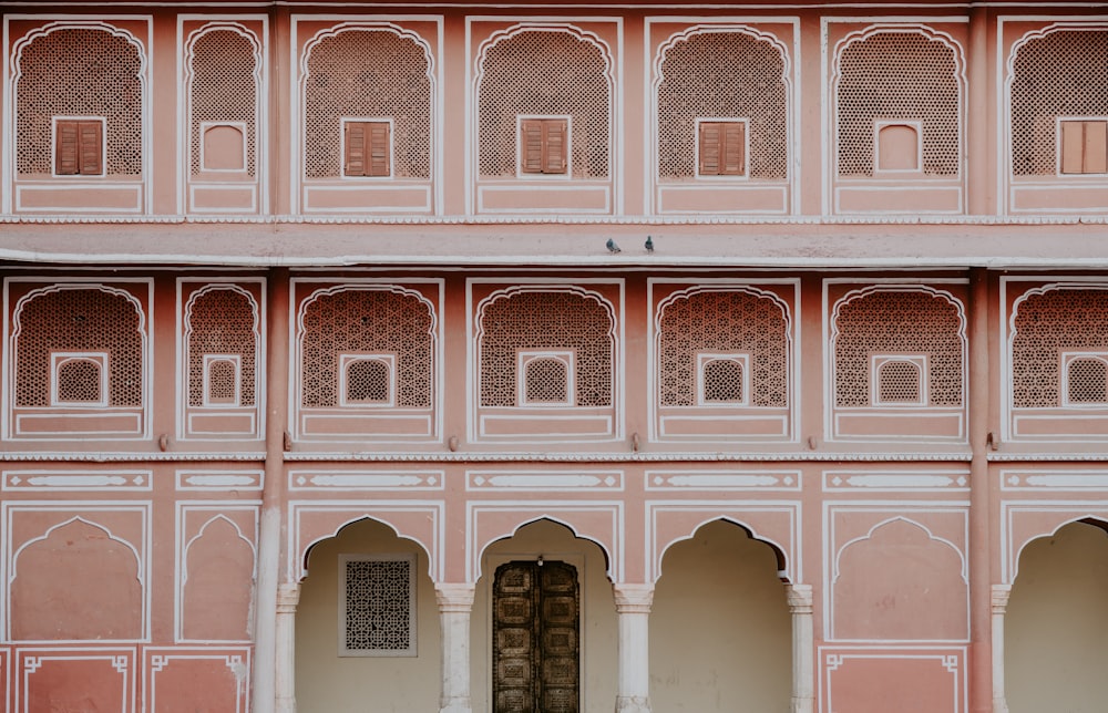 pink painted temple