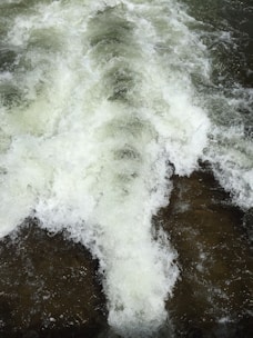 Close-up of a detailed OpenFOAM simulation mesh showing fluid flow patterns.