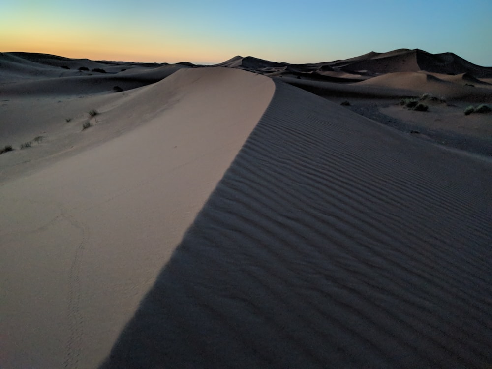 landscape photography of desert