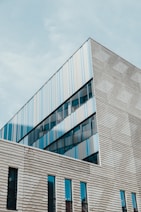 architectural photography of gray building