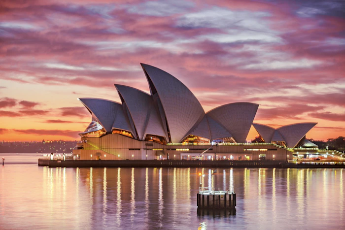 Sydney Harbour Bridge, Australia at sunset