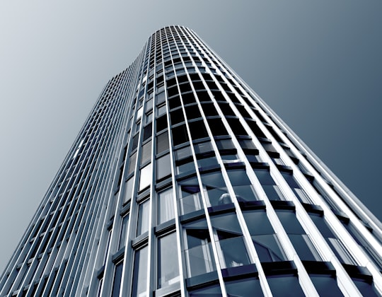 low-angle photography of curtain wall building in Lucerne Switzerland