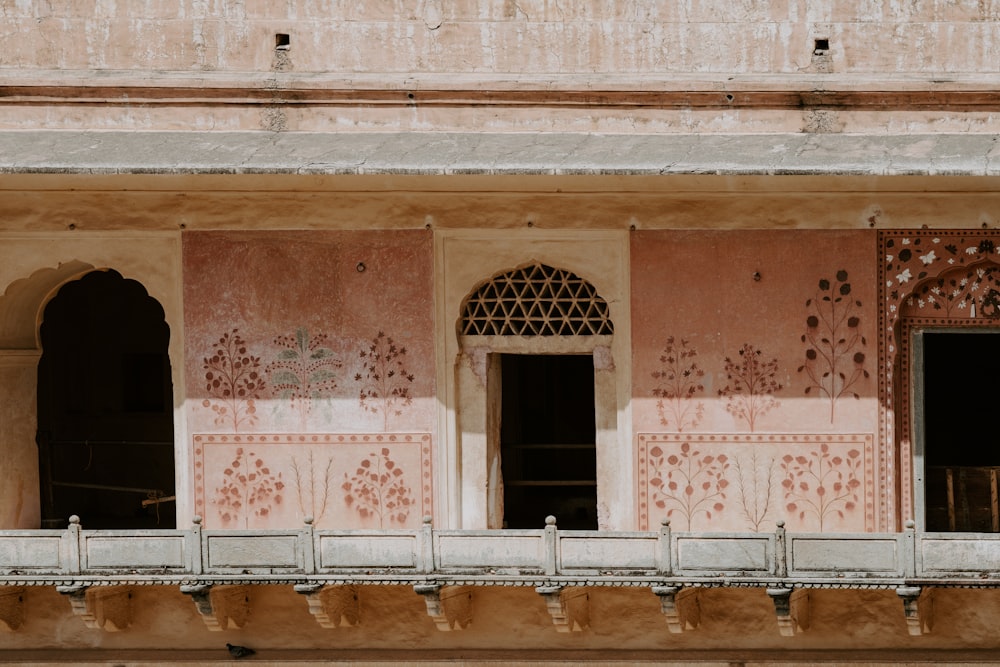 pink painted building