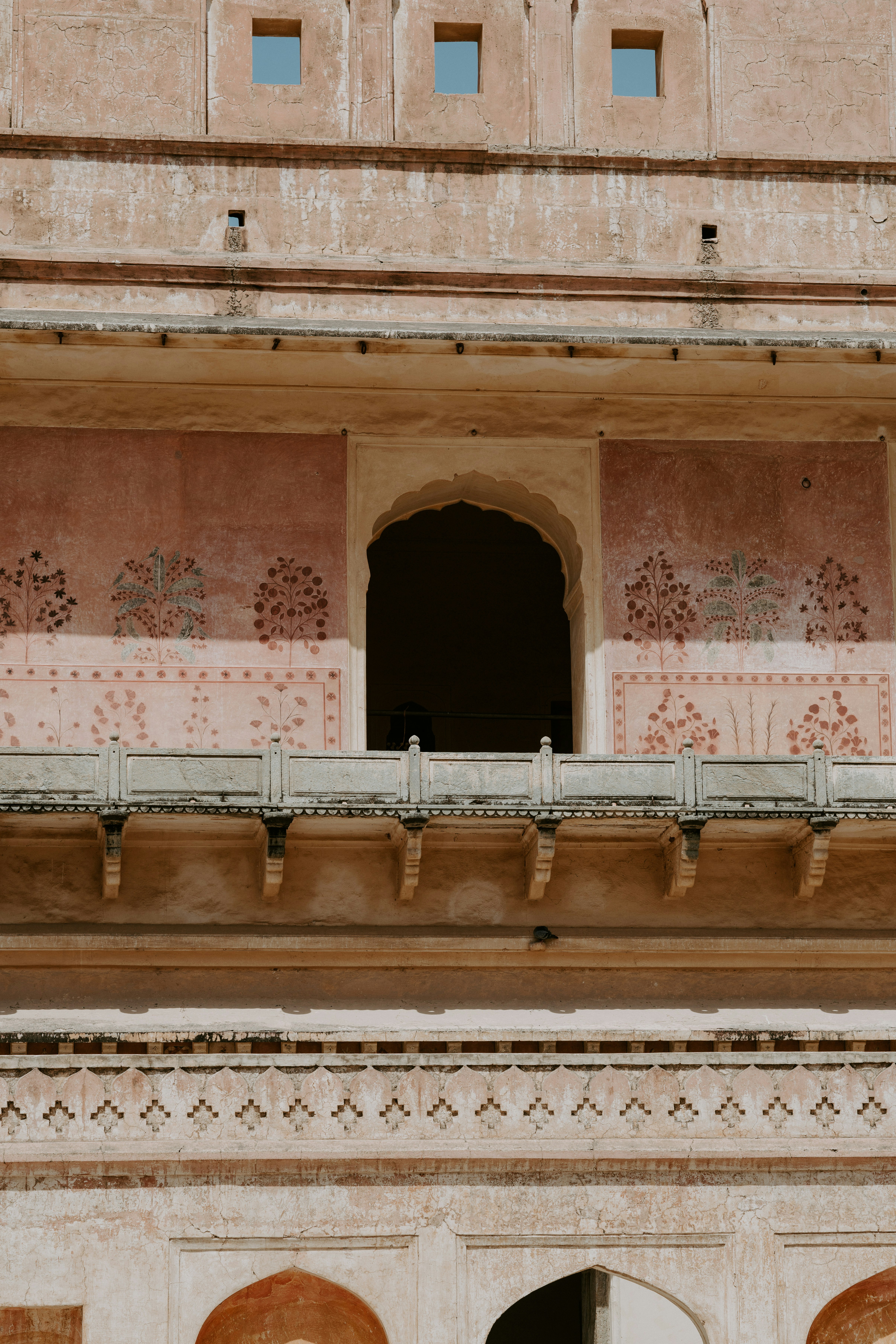 low-angle view photography of terrace