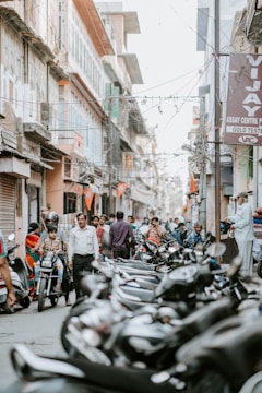 people walking on street