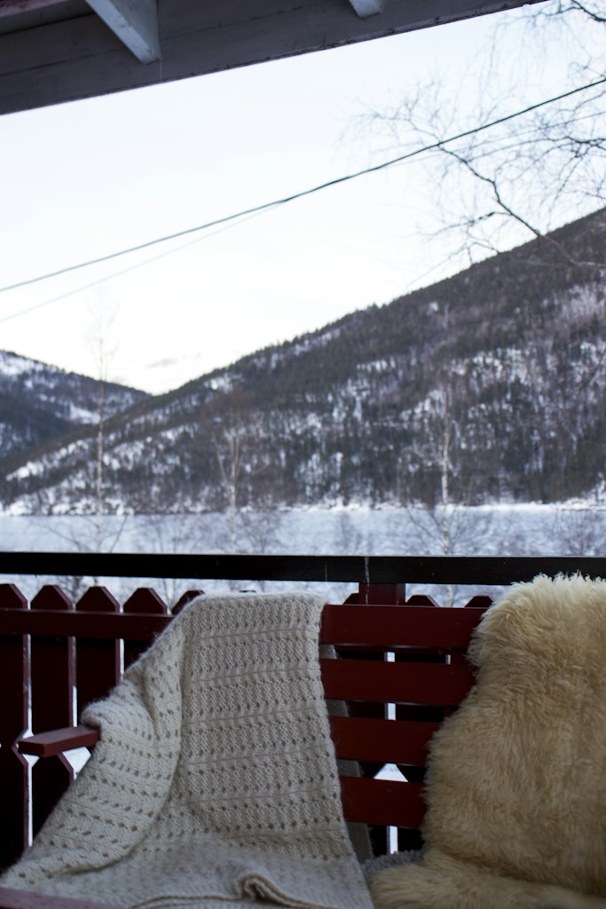 White Knitted Cushion