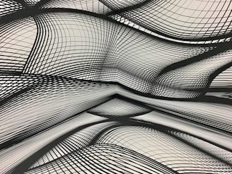 a black and white photo of a pattern
