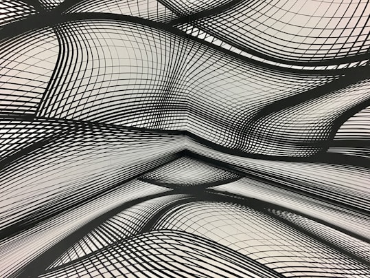 a black and white photo of a pattern