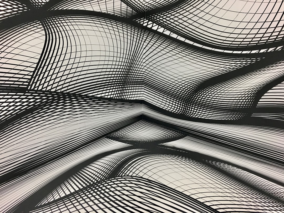 a black and white photo of a pattern,