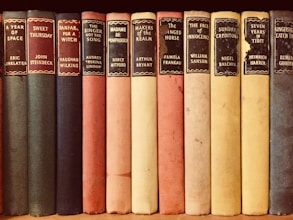 closeup photo of assorted-title books