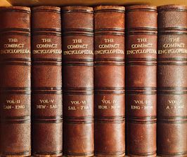 brown hardbound books