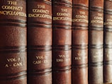 close view of The Compact Encyclopedia collection