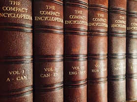 close view of The Compact Encyclopedia collection