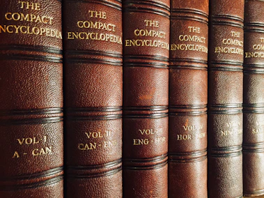close view of The Compact Encyclopedia collection