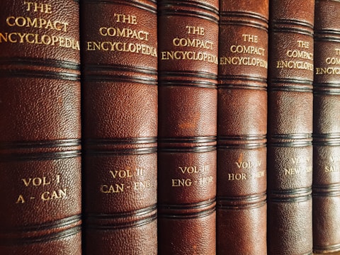 close view of The Compact Encyclopedia collection