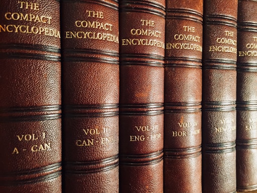 close view of The Compact Encyclopedia collection