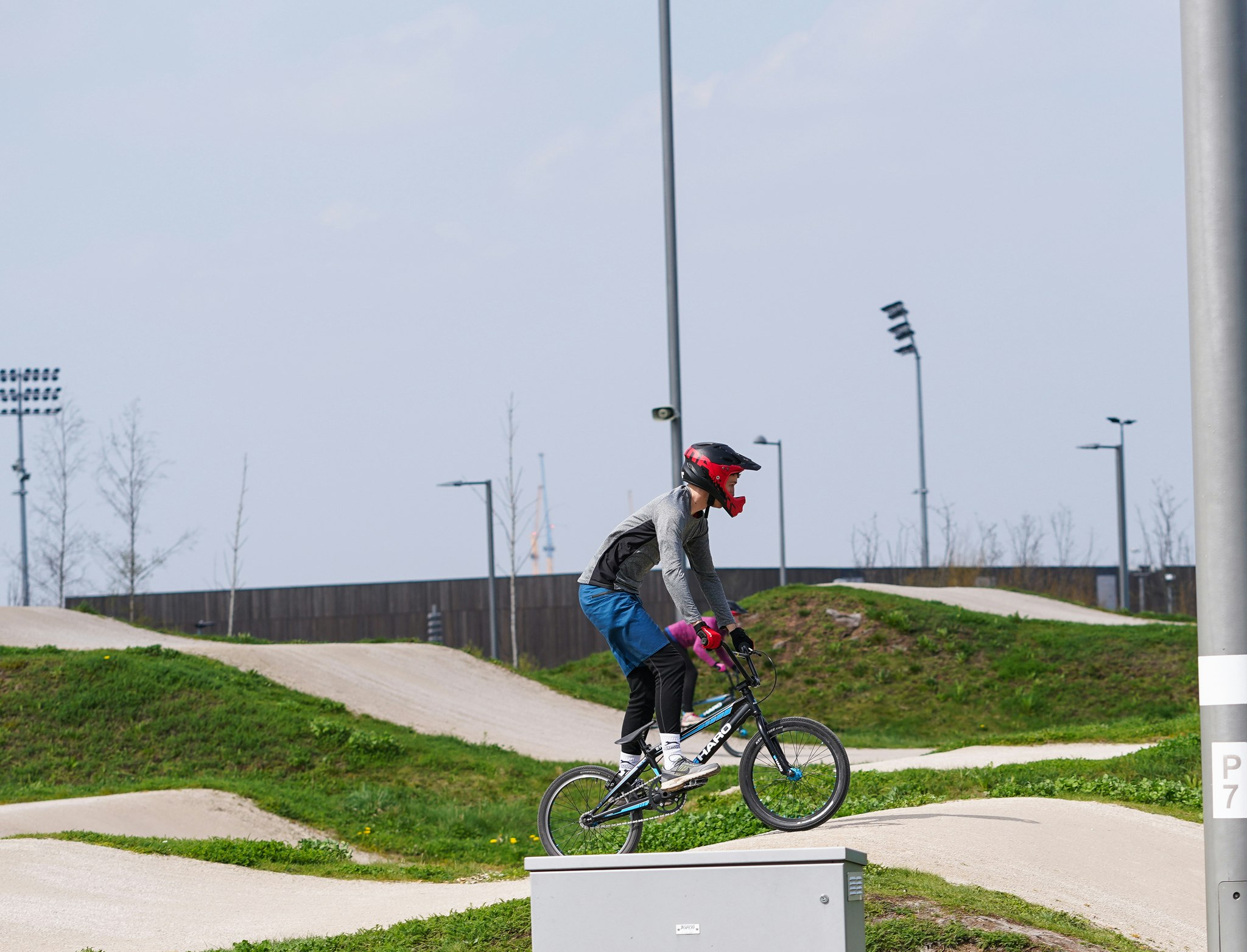 person riding bicycle