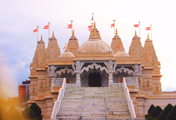 Kalash sthapana flag