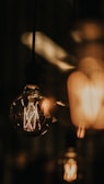 closeup photo of incandescent lamp
