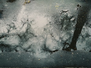 water drop on ground