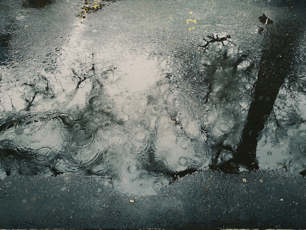 goccia d'acqua sul terreno