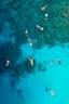 aerial view photography of people in body of water