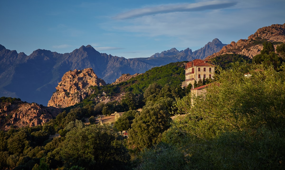 Corsica January — snowy Monte Cinto and granite ridge